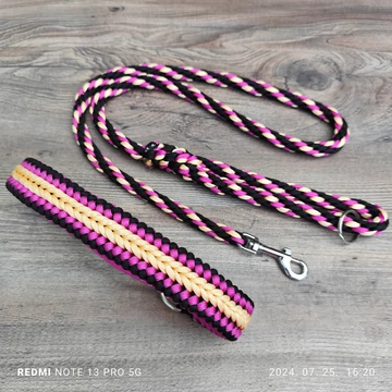 Krém - magenta - fekete